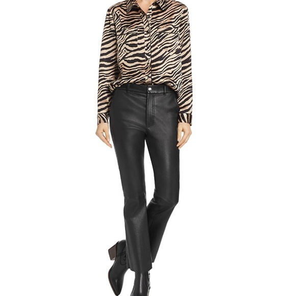 Anine Bing Tops - Anine Bing Zebra Print Silk Blouse